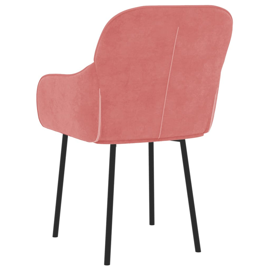 Eetkamerstoelen Fluweel Roze