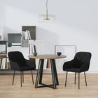 Dining Chairs 2 pcs Velvet Black