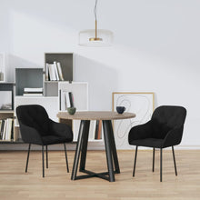 Eetkamerstoelen Fluweel Zwart
