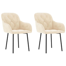 Eetkamerstoelen Fluweel Kleurig Crème