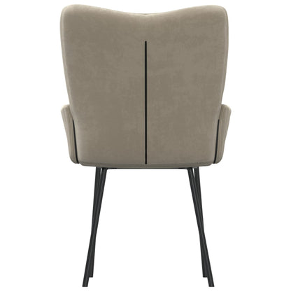 Eetkamerstoelen Fluweel Lichtgrijs