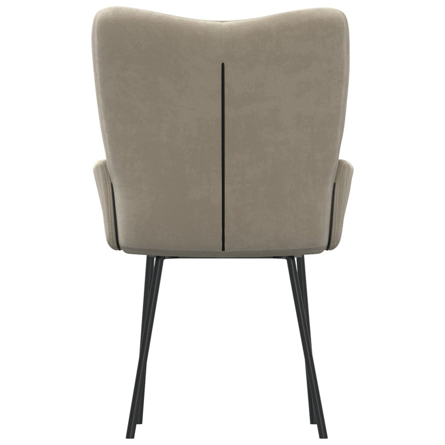 Eetkamerstoelen Fluweel Lichtgrijs