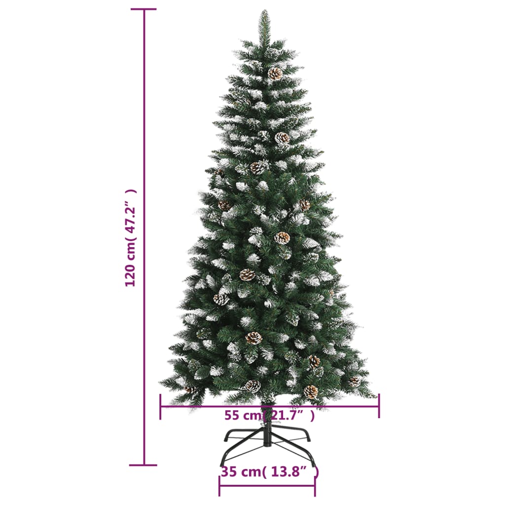 Kunstkerstboom Met Standaard 20 Cm Pvc Groen 120 x 55 cm