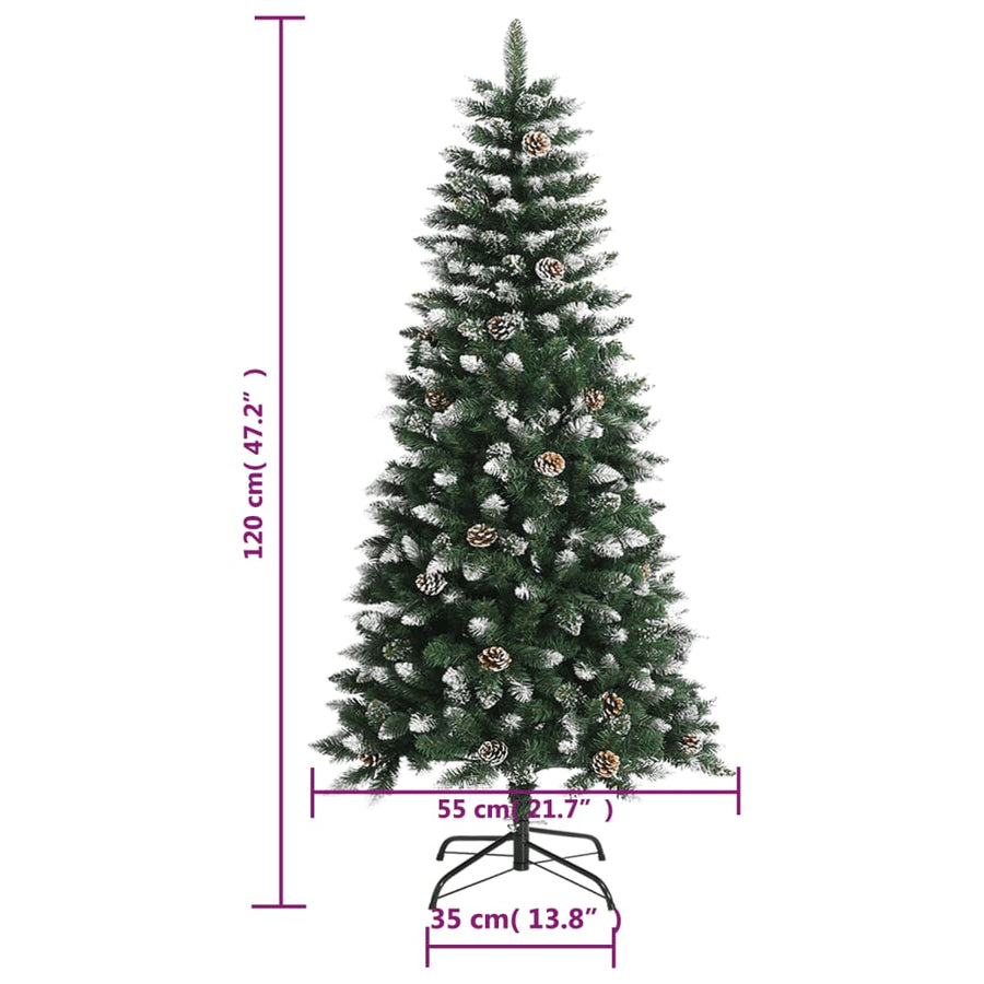 Kunstkerstboom Met Standaard 20 Cm Pvc Groen 120 x 55 cm