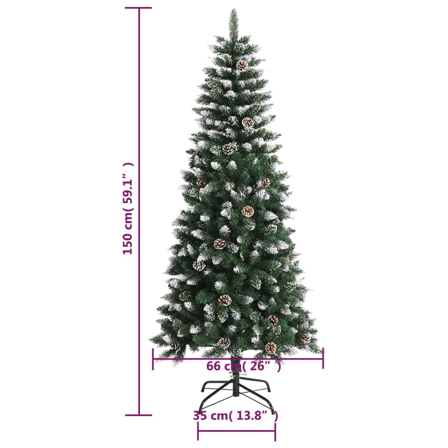 Kunstkerstboom Met Standaard 50 Cm Pvc Groen 150 x 66 cm