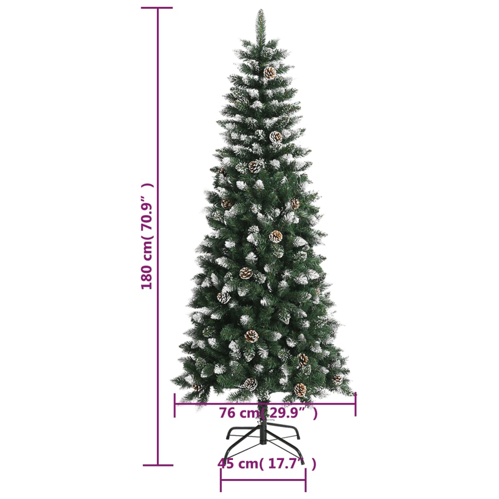 Kunstkerstboom Met Standaard 80 Cm Pvc Groen 180 x 76 cm