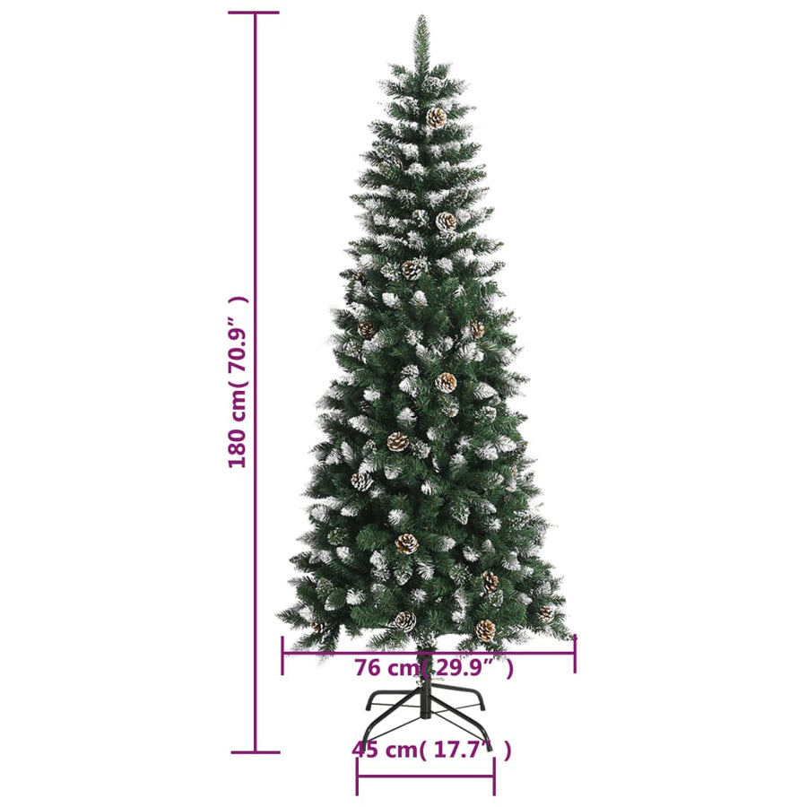Kunstkerstboom Met Standaard 80 Cm Pvc Groen 180 x 76 cm