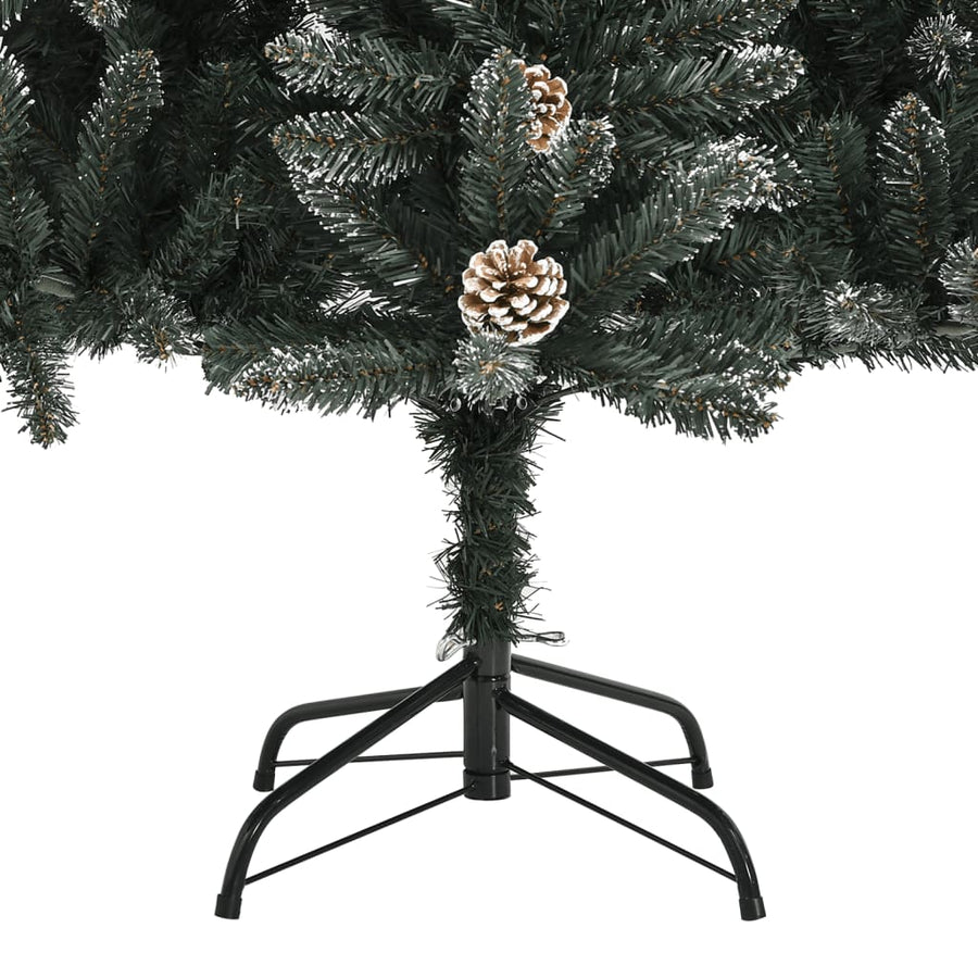 Kunstkerstboom met standaard 210 cm PVC groen