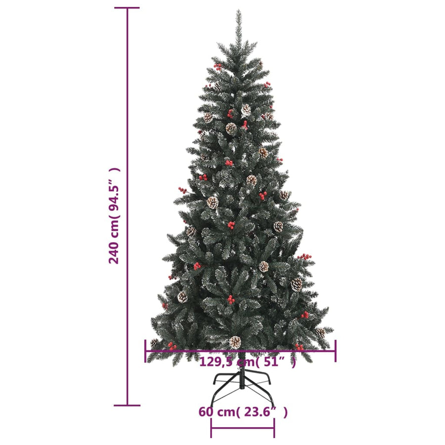 Kunstkerstboom Met Standaard Pvc Groen 1 240 cm