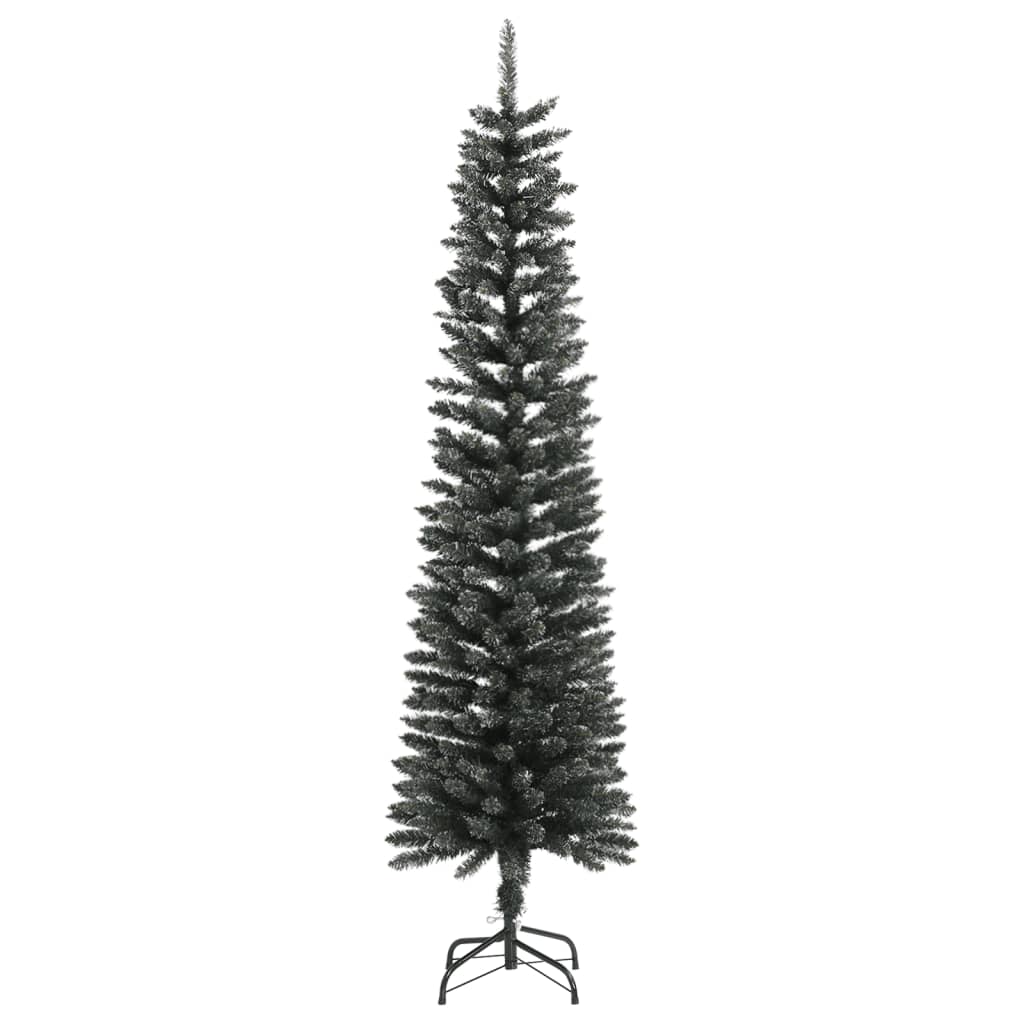 Kunstkerstboom Met Standaard Smal 80 Cm Pvc Groen 180 x 50.5 cm