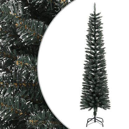 Kunstkerstboom Met Standaard Smal Pvc Groen 1 210 cm
