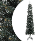 Kunstkerstboom Met Standaard Smal 240 Cm Pvc Groen 240 x 58 cm