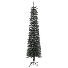 Kunstkerstboom Met Standaard Smal 240 Cm Pvc Groen 240 x 58 cm