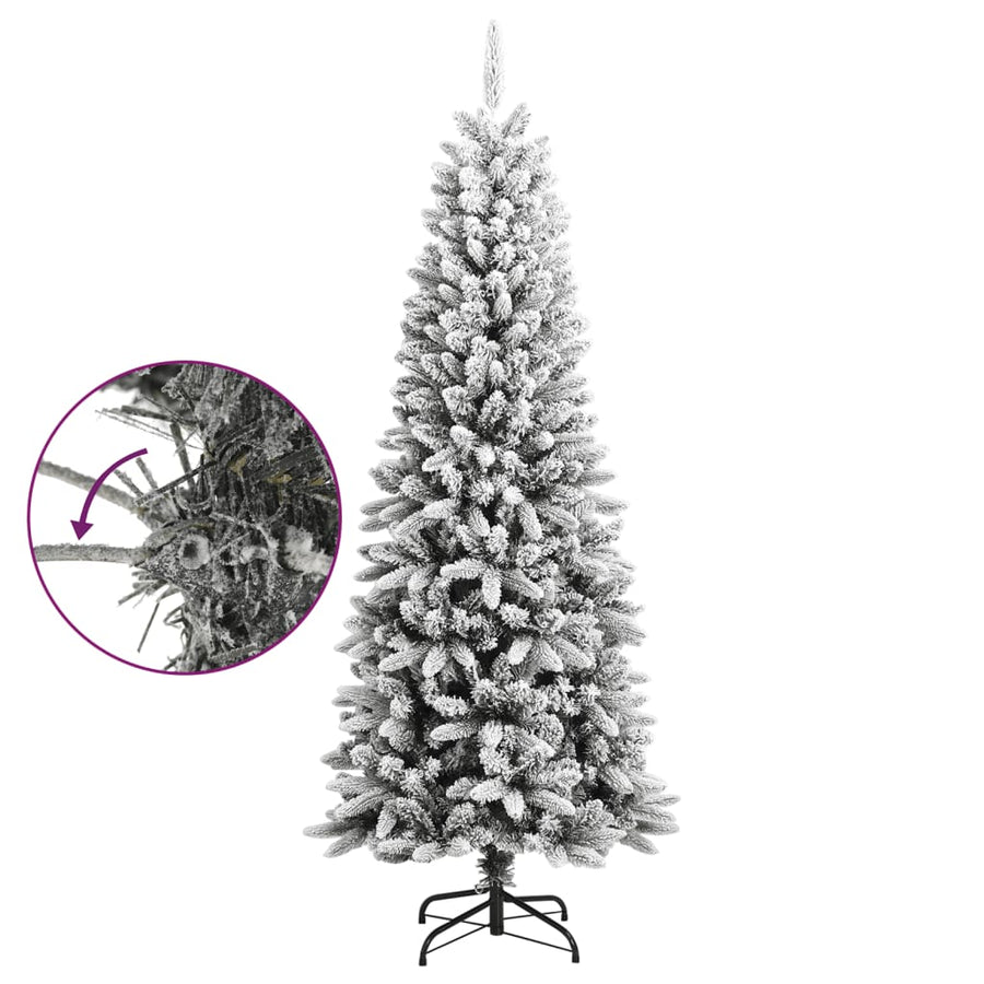 Kunstkerstboom Met Sneeuw 80 Cm Pvc En Pe 180 x 73 cm
