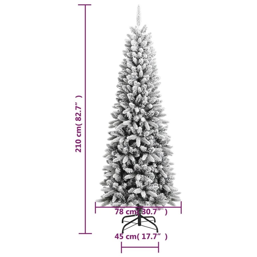 Kunstkerstboom Met Sneeuw 20 Cm Pvc En Pe 210 x 78 cm