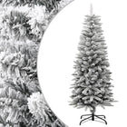 Kunstkerstboom Met Sneeuw Smal 20 Cm Pvc En Pe 120 x 48 cm