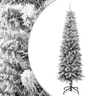 Kunstkerstboom Met Sneeuw Smal 80 Cm Pvc En Pe 180 x 55 cm