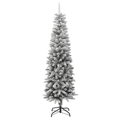 Kunstkerstboom Met Sneeuw Smal 180 Cm Pvc En Pe 180 x 55 cm