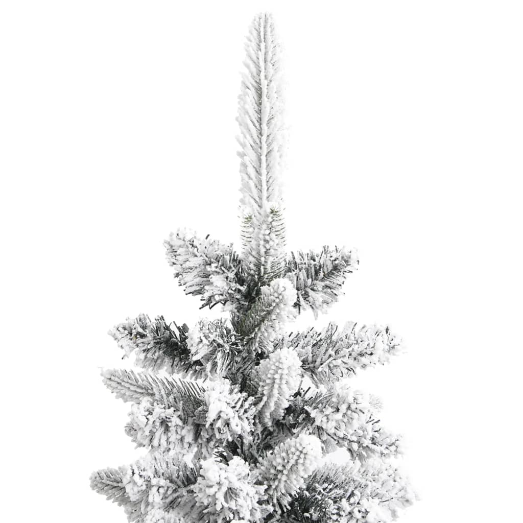 Kunstkerstboom Met Sneeuw Smal 180 Cm Pvc En Pe 180 x 55 cm