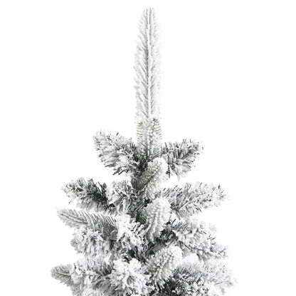 Kunstkerstboom Met Sneeuw Smal 180 Cm Pvc En Pe 180 x 55 cm