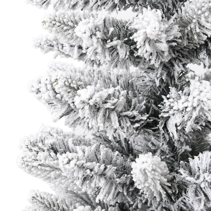 Kunstkerstboom Met Sneeuw Smal 180 Cm Pvc En Pe 180 x 55 cm