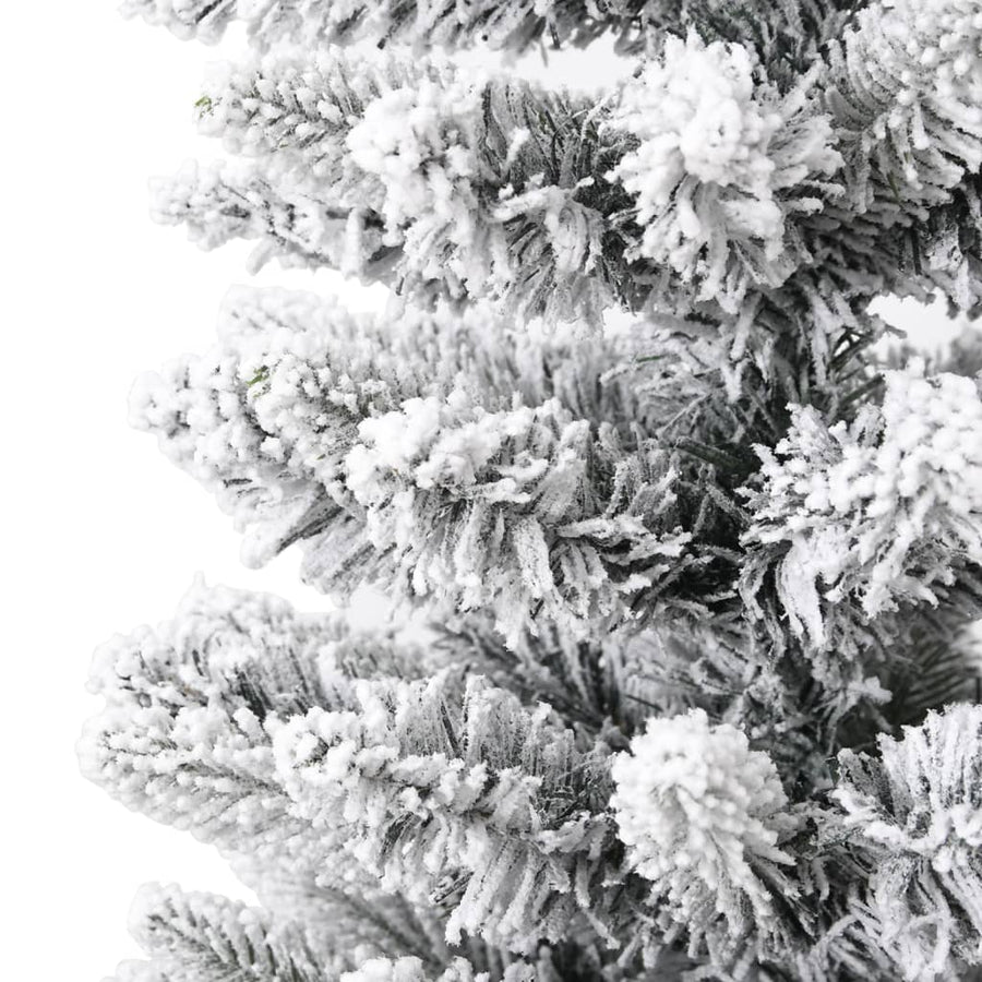 Kunstkerstboom Met Sneeuw Smal 180 Cm Pvc En Pe 180 x 55 cm