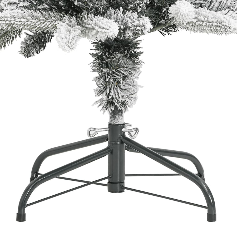 Kunstkerstboom Met Sneeuw Smal 180 Cm Pvc En Pe 180 x 55 cm
