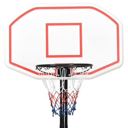 Basketbalstandaard 258-363 Cm Polyetheen Wit