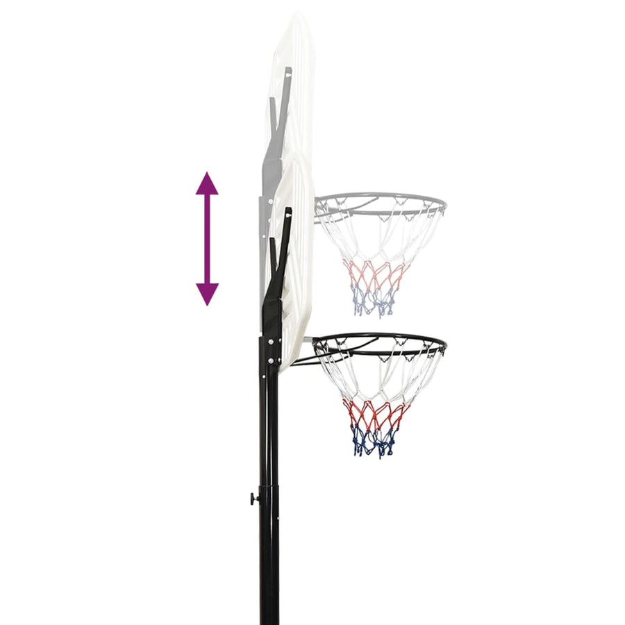 Basketbalstandaard 258-363 Cm Polyetheen Wit
