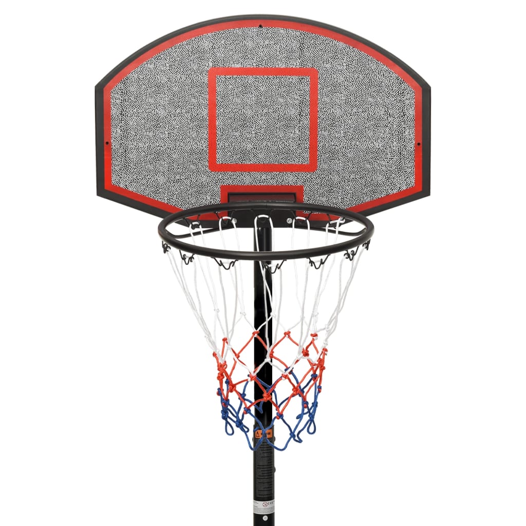 Basketbalstandaard 216-250 Cm Polyethyleen Zwart