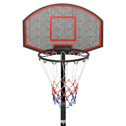 Basketbalstandaard 216-250 Cm Polyethyleen Zwart