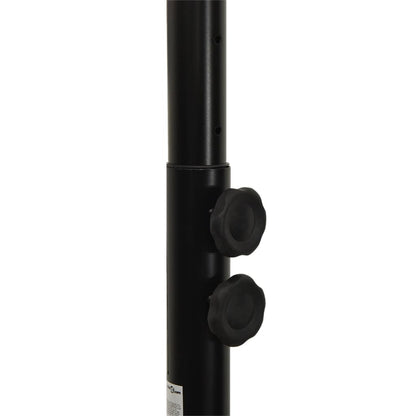 Basketbalstandaard 216-250 Cm Polyethyleen Zwart