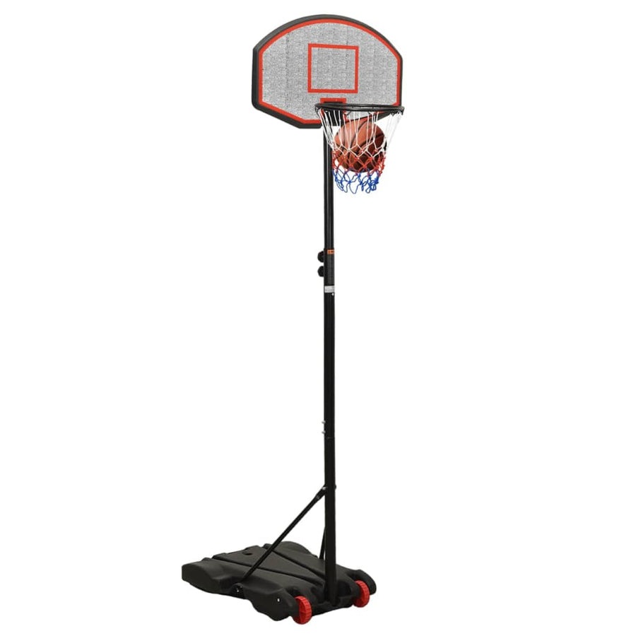 Basketbalstandaard 216-250 Cm Polyethyleen Zwart