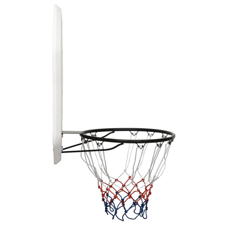 Basketbalbord Polyetheen 109 x 71 x 3 cm Wit