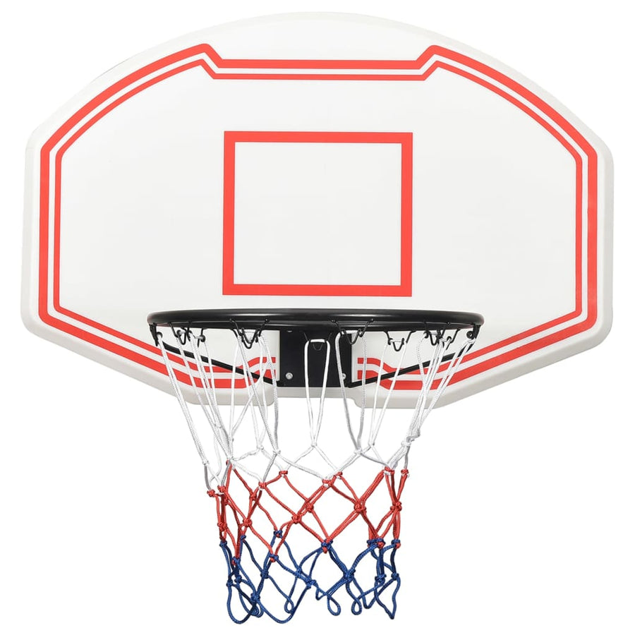 Basketbalbord Polyetheen 90 x 60 x 2 cm Wit
