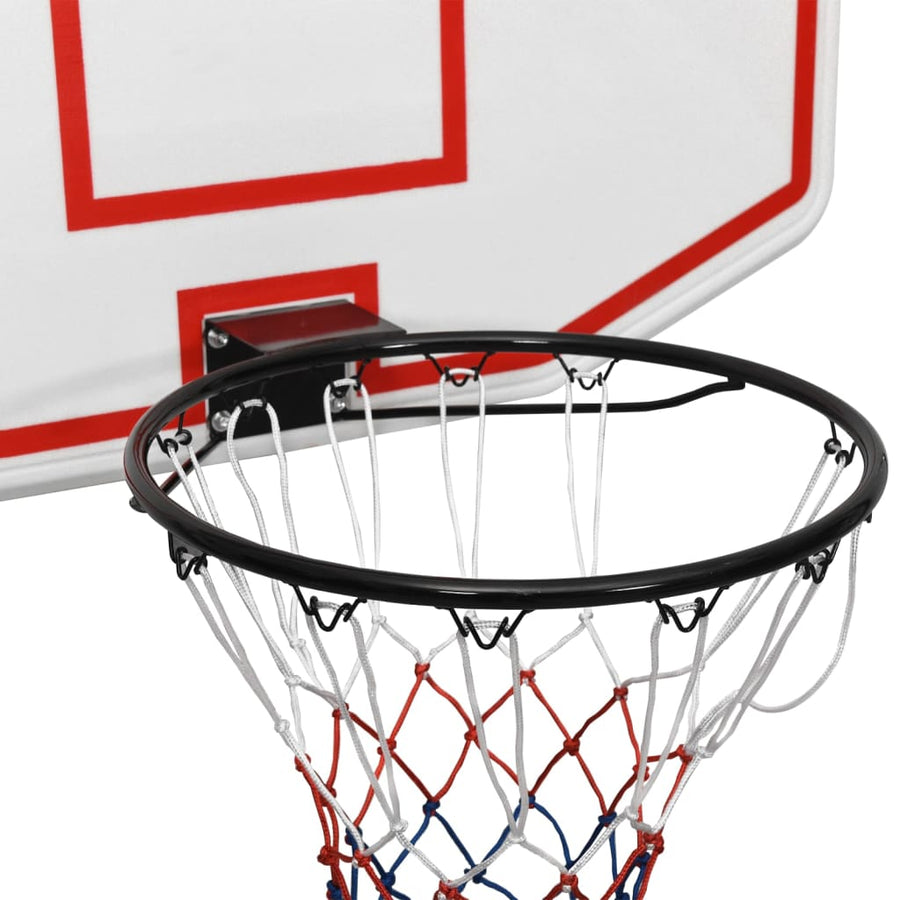 Basketbalbord Polyetheen 71 x 45 x 2 cm Wit