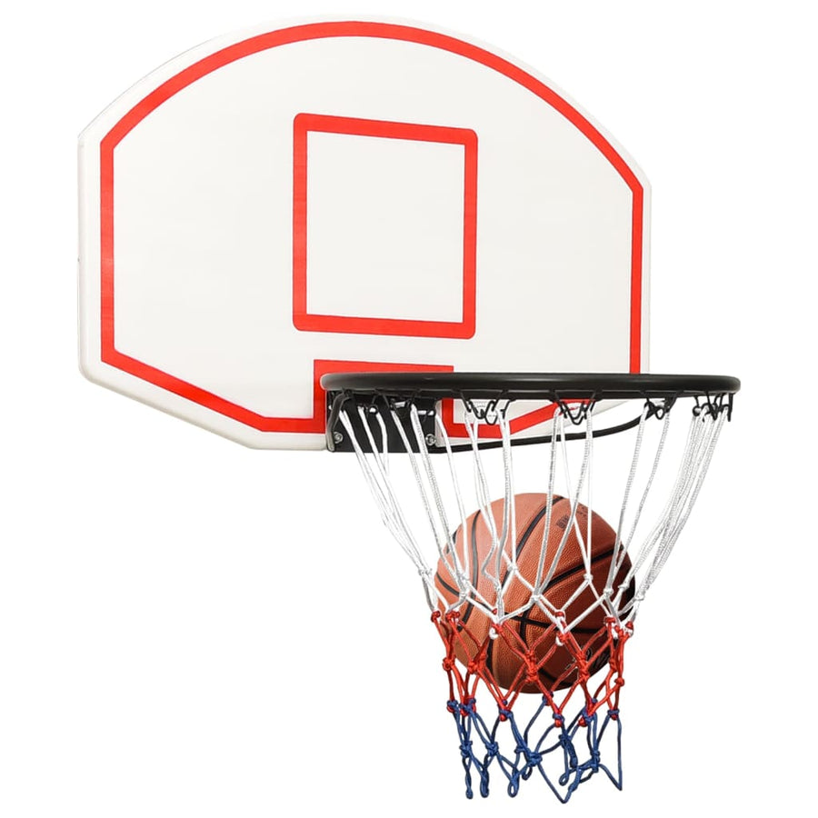 Basketbalbord Polyetheen 71 x 45 x 2 cm Wit
