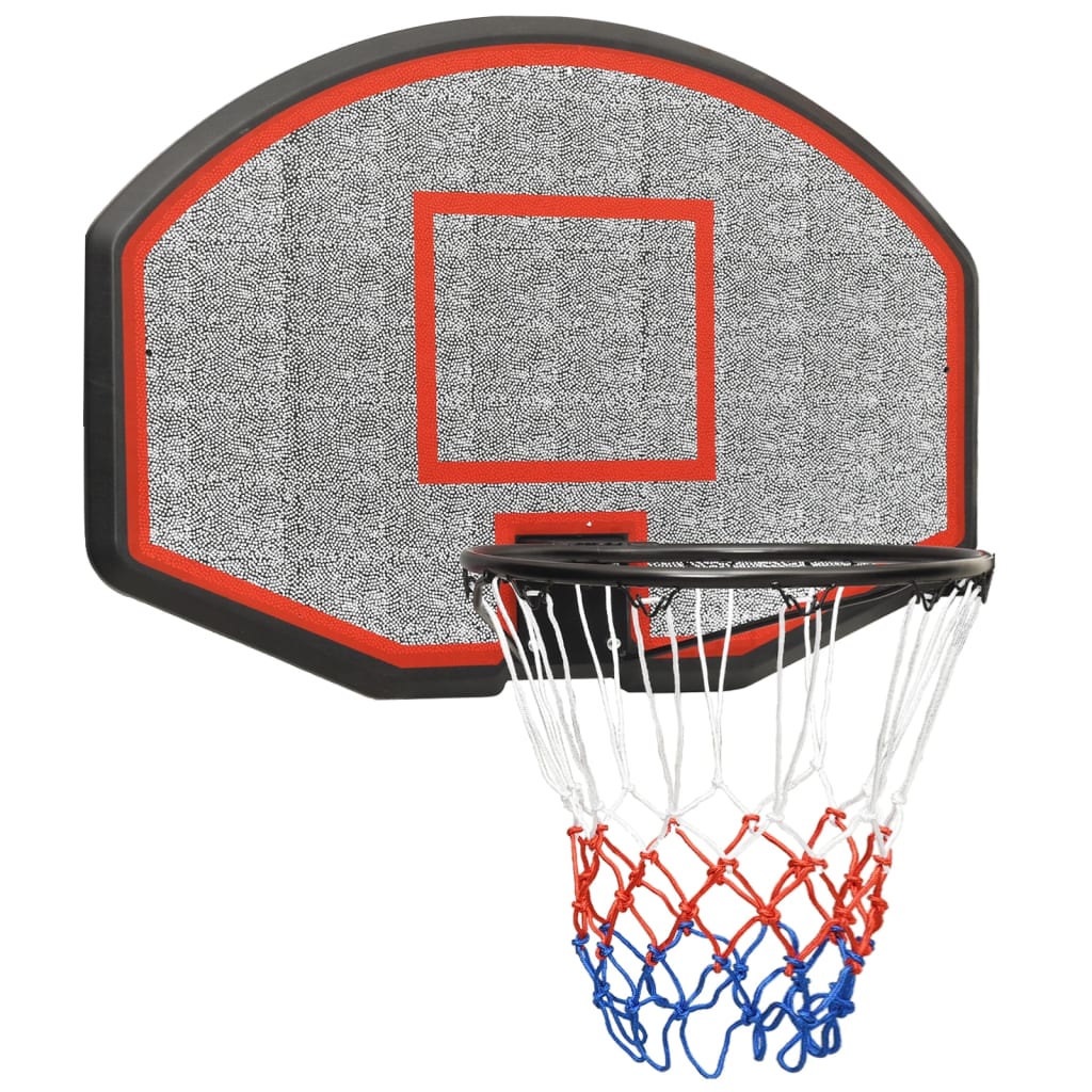Basketbalbord Polyetheen 71 x 45 x 2 cm Zwart