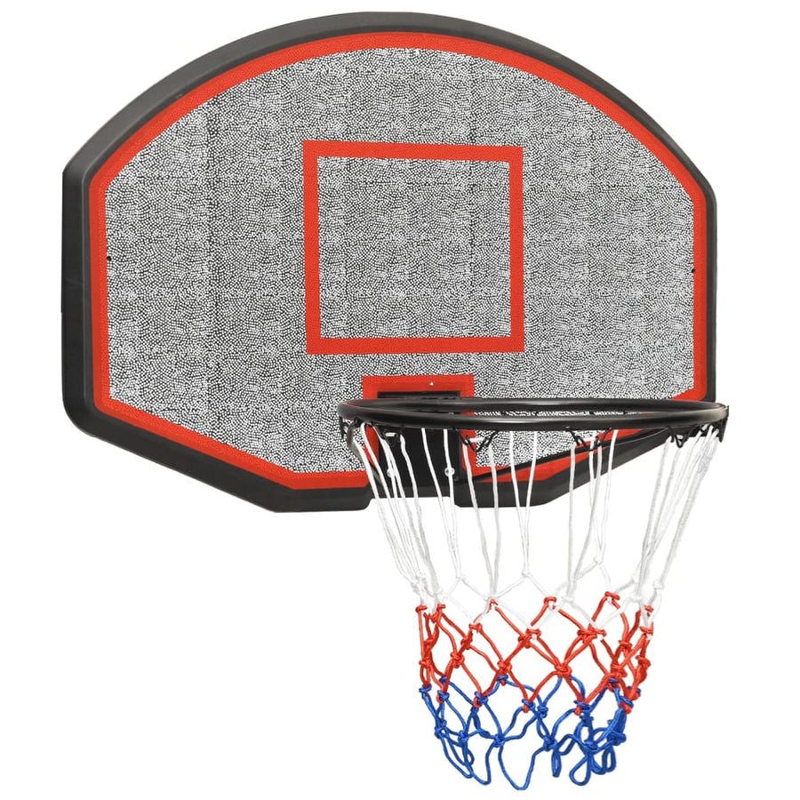 Basketbalbord Polyetheen 71 x 45 x 2 cm Zwart