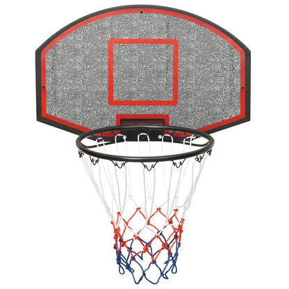 Basketbalbord Polyetheen 71 x 45 x 2 cm Zwart