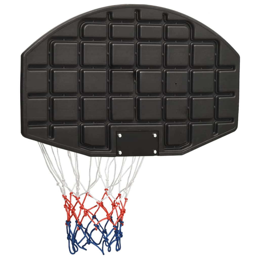 Basketbalbord Polyetheen 71 x 45 x 2 cm Zwart