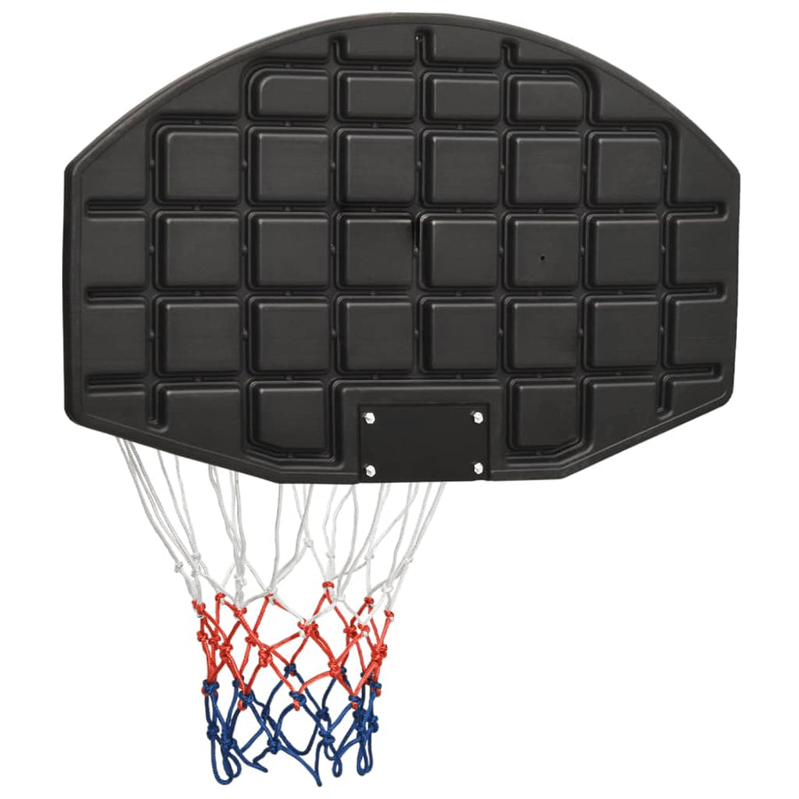 Basketbalbord Polyetheen 71 x 45 x 2 cm Zwart