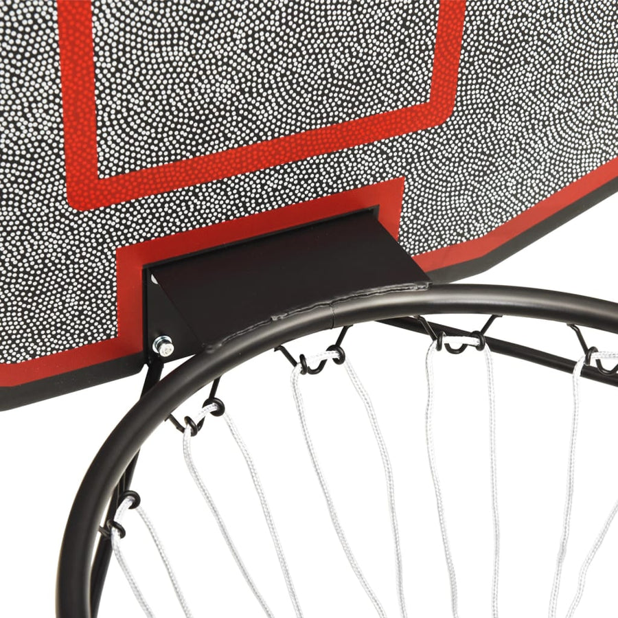 Basketbalbord Polyetheen 71 x 45 x 2 cm Zwart