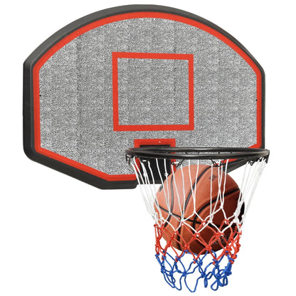 Basketbalbord Polyetheen 71 x 45 x 2 cm Zwart