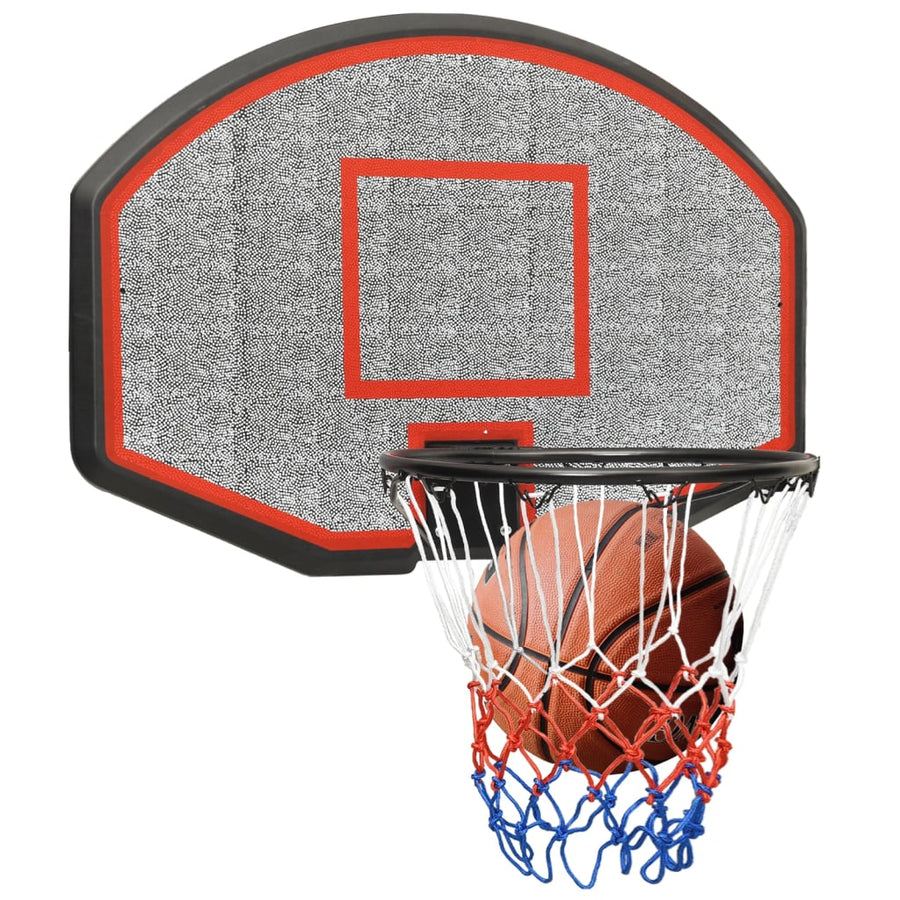 Basketbalbord Polyetheen 71 x 45 x 2 cm Zwart