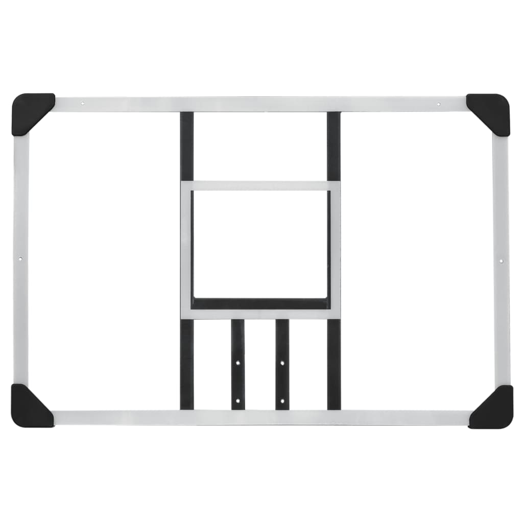 Basketbalbord 90X60X2,5 Cm Polycarbonaat Transparant 90 x 60 x 2.5 cm