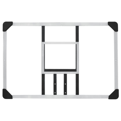 Basketbalbord 90X60X2,5 Cm Polycarbonaat Transparant 90 x 60 x 2.5 cm