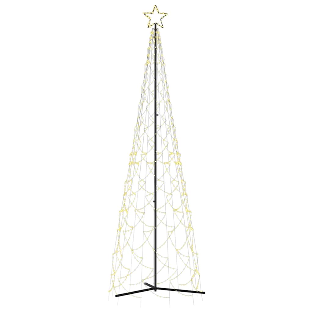 Kerstkegelboom warmwit 500 LED's 100x300 cm