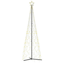 Kerstkegelboom warmwit 500 LED's 100x300 cm