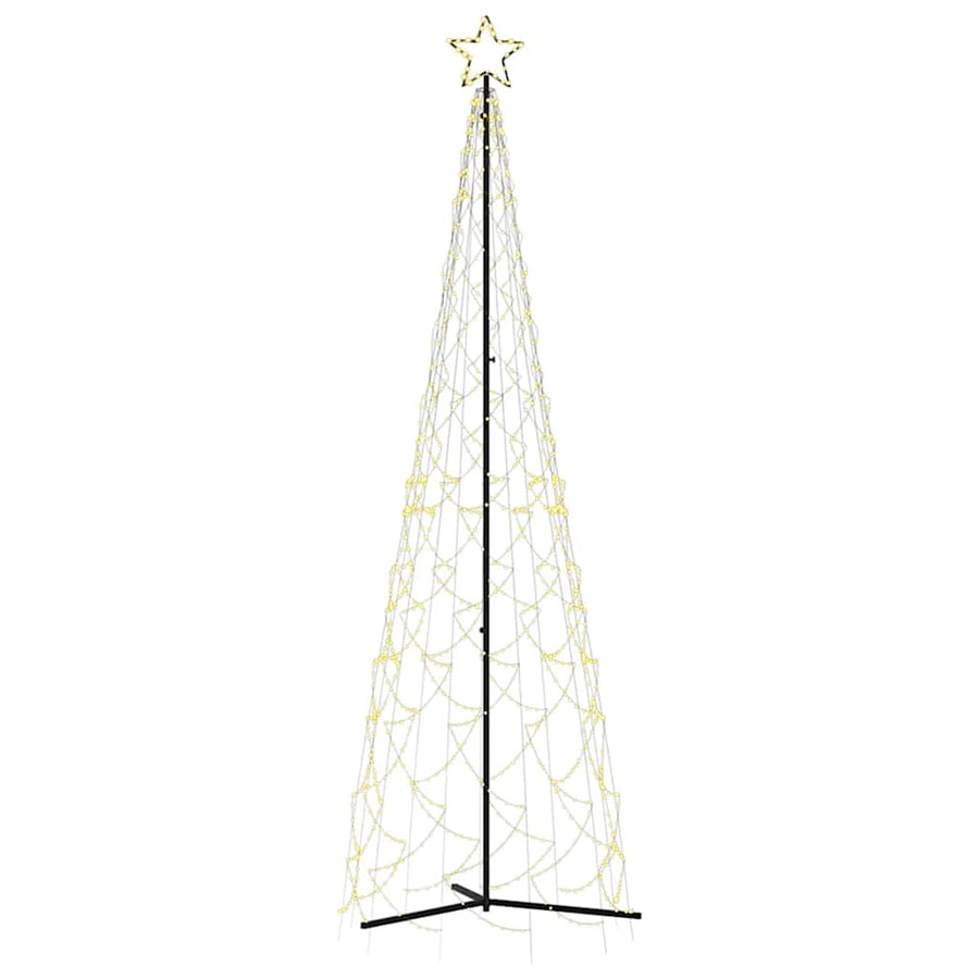 Kerstkegelboom warmwit 500 LED's 100x300 cm